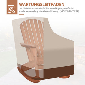 Adirondack Schaukelstuhl Gartensessel für Garten und Balkon