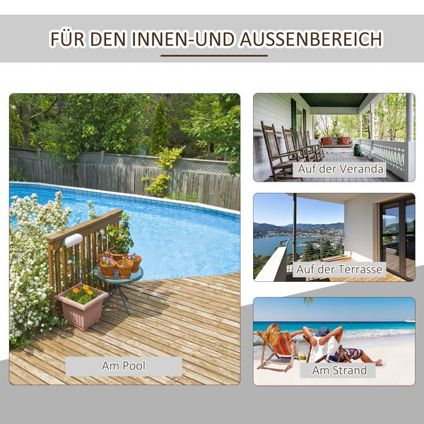 Adirondack Schaukelstuhl für Garten und Balkon weiss