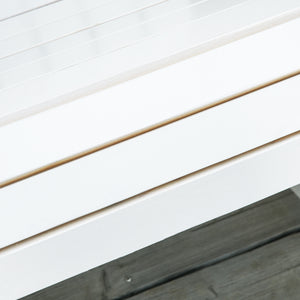 Adirondack Schaukelstuhl für Garten und Balkon weiss