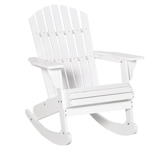 Adirondack Schaukelstuhl für Garten und Balkon weiss