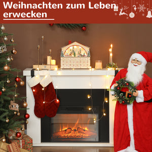 Adventskalender zum Befüllen mit LED für Weihnachten aus Holz
