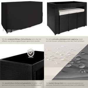 Aluminium Rattan Barset Ibiza