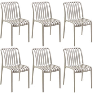 Gartenstühle Alcudia taupe 6er Set