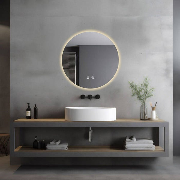 Runder LED Badezimmerspiegel Aurora 60 cm