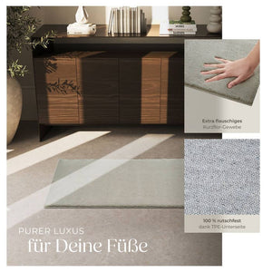 Tapis à poils courts Soft Zone Sable 60 x 110 cm 