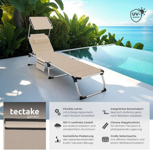 Sonnenliege Lorella beige