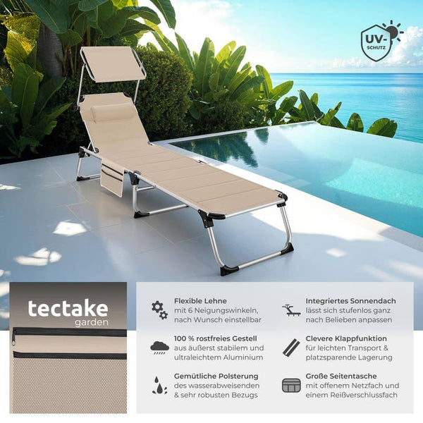 Sonnenliege Lorella beige