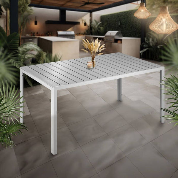 Gartentisch Bianca silber/grau