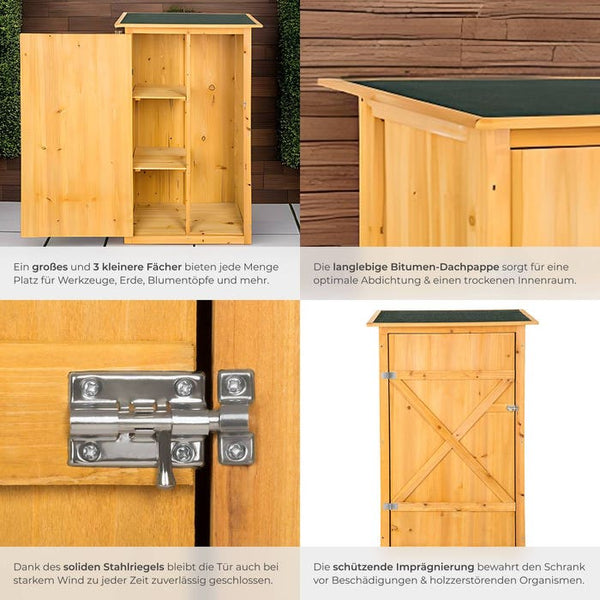 Gartenschrank mit Flachdach Taman