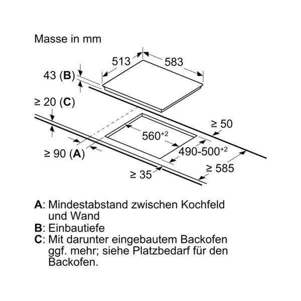 Bosch NKN645GA2E Kochfeld Herdgesteuert