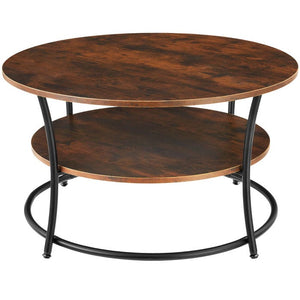 Couchtisch Cromford Industrial Holz dunkel, rustikal