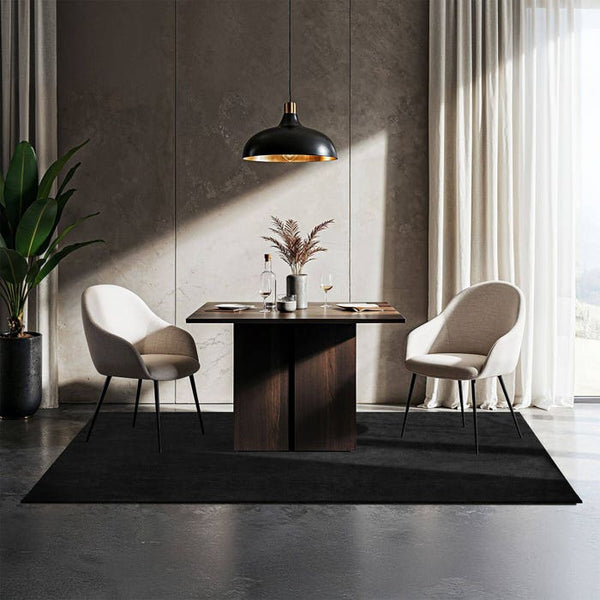 Tapis à poils courts Soft Zone noir 120 x 170 cm 
