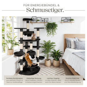Kratzbaum Fippi 201cm schwarz/weiss
