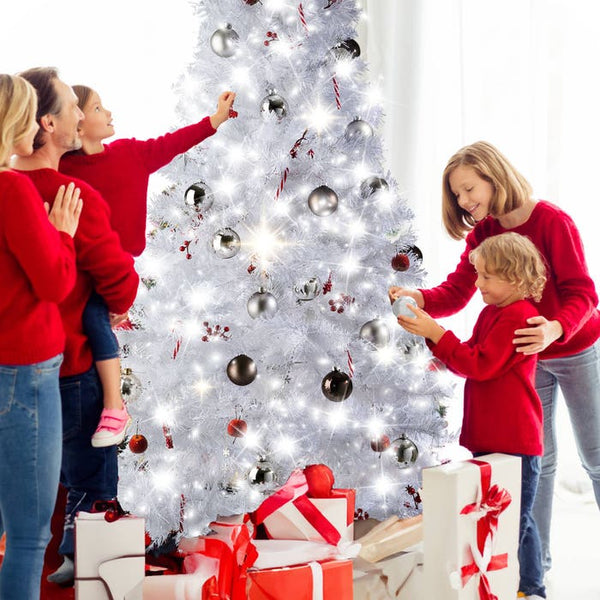 Künstlicher Weihnachtsbaum, weiss, 180cm