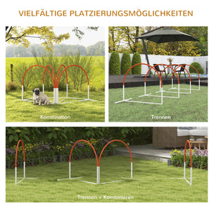 Agility Set für Hunde 4-teilig mit Tragetasche für Hundetraining