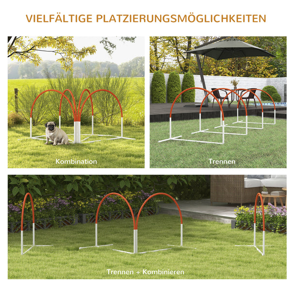 Agility Set für Hunde 4-teilig mit Tragetasche für Hundetraining