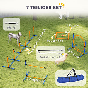 Agility Set für Hunde 7-teilig mit Hundetraining Hindernisse