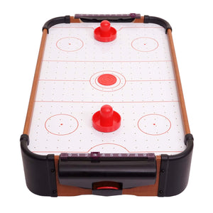 Mini Air Hockey Tischspiel aus Holz 56x30cm mit Zubehör