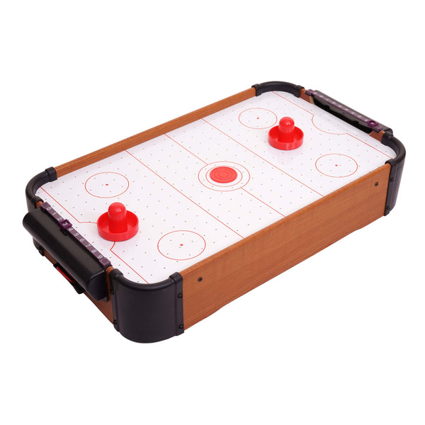 Mini Air Hockey Tischspiel aus Holz 56x30cm mit Zubehör