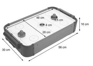 Mini Air Hockey Tischspiel aus Holz 56x30cm mit Zubehör