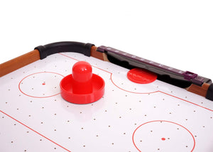 Mini Air Hockey Tischspiel aus Holz 56x30cm mit Zubehör