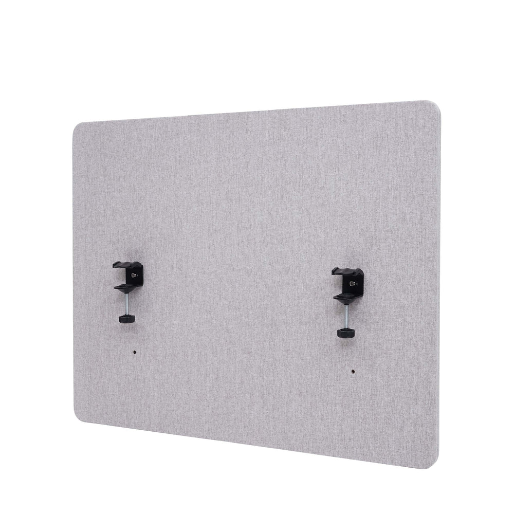 Akustik Tischtrennwand grau 60x75cm Büro Sichtschutz Pinnwand