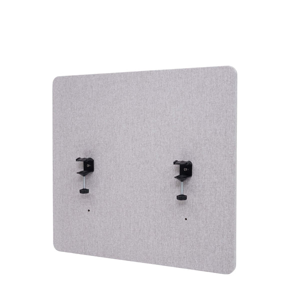 Akustik Tischtrennwand grau 65x60cm Büro Sichtschutz Pinnwand