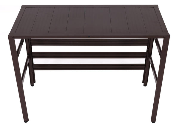 Alu Abdeckung für Klimaanlage & Wärmepumpe braun 73x90x38cm