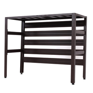 Alu Abdeckung für Klimaanlage & Wärmepumpe braun 73x90x38cm