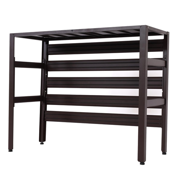 Alu Abdeckung für Klimaanlage & Wärmepumpe braun 73x90x38cm