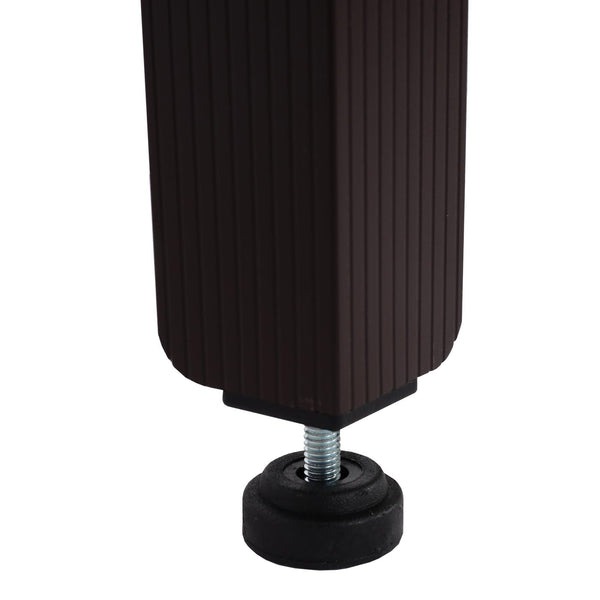 Alu Abdeckung für Klimaanlage & Wärmepumpe braun 73x90x38cm