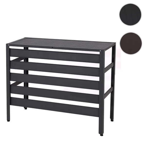 Alu Abdeckung für Wärmepumpe/Klimaanlage, grau 73x90x38cm