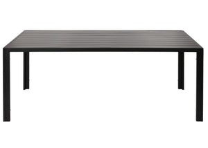 Wetterfester Alu-Esstisch für Garten/Balkon 180x80cm anthrazit