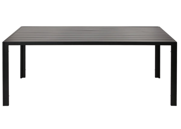 Wetterfester Alu-Esstisch für Garten/Balkon 180x80cm anthrazit