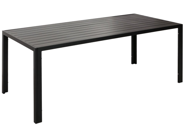 Wetterfester Alu-Esstisch für Garten/Balkon 180x80cm anthrazit