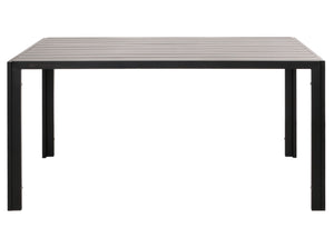 Alu-Gartentisch wetterfest 140x80cm Esstisch Outdoor anthrazit