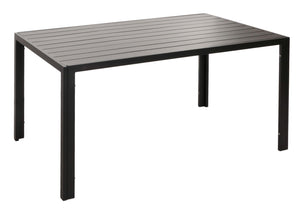 Alu-Gartentisch wetterfest 140x80cm Esstisch Outdoor anthrazit