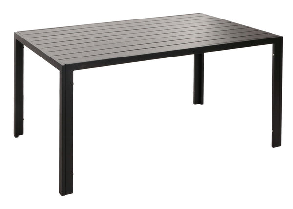 Alu-Gartentisch wetterfest 140x80cm Esstisch Outdoor anthrazit