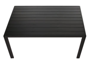 Alu-Gartentisch wetterfest 140x80cm Esstisch Outdoor anthrazit