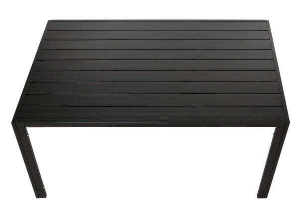 Alu-Gartentisch wetterfest 140x80cm Esstisch Outdoor anthrazit