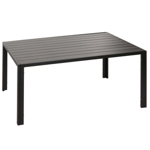 Alu-Gartentisch wetterfest 140x80cm Esstisch Outdoor anthrazit