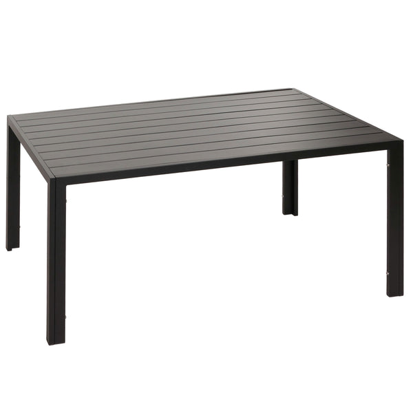Alu-Gartentisch wetterfest 140x80cm Esstisch Outdoor anthrazit