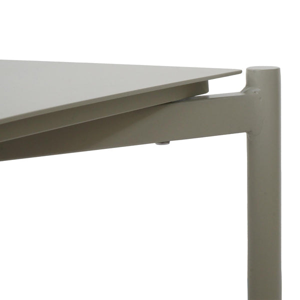 Aluminium Gartentisch Outdoor Loungetisch 105x65cm hellgrün