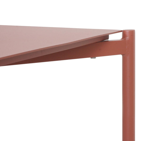 Aluminium Gartentisch Loungetisch Kaffeetisch 105x65cm terrakotta