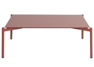 Aluminium Gartentisch Loungetisch Kaffeetisch 105x65cm terrakotta