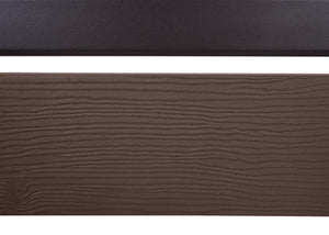 Alu Mülltonnenverkleidung Holzoptik erweiterbar 130x110cm braun