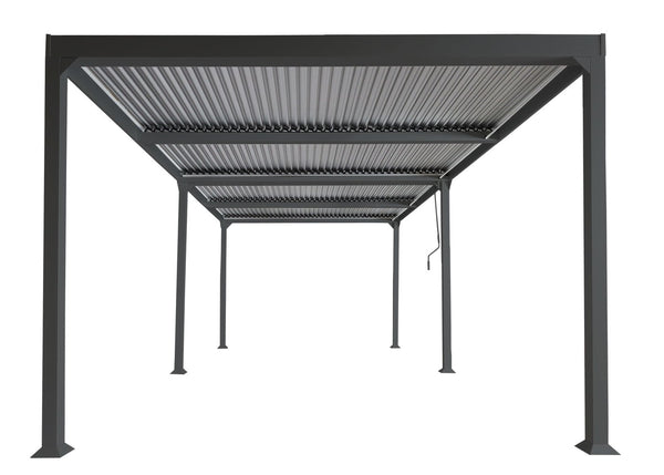 Alu Pergola Lamellen Sandy Terrassenüberdachung Garten 3x6m anthrazit
