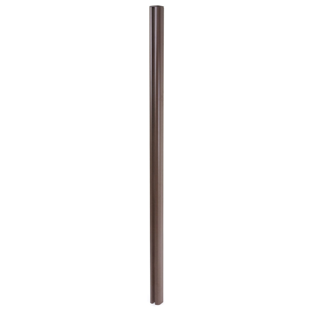 Alu-Pfosten für WPC-Zaun Stecksystem 240cm braun Savon