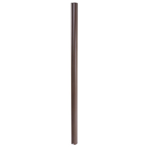 Alu-Pfosten für WPC-Zaun Stecksystem 240cm braun Savon