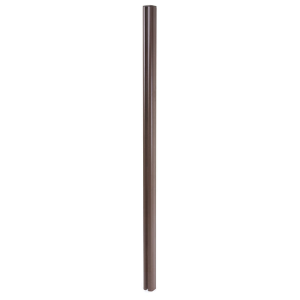 Alu-Pfosten für WPC-Zaun Stecksystem 240cm braun Savon